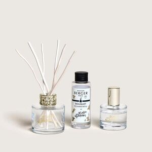 Maison Berger Paris Dárková sada: aroma difuzér s náplní 90 ml + bytová vůně 50 ml, Lolita Lempicka, transparentní 7767 obraz