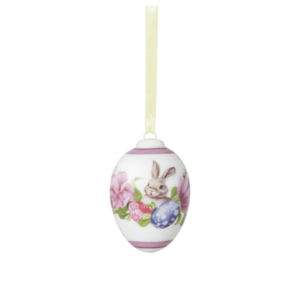 Rosenthal Velikonoční porcelánová závěsná dekorace vajíčko "Zajíček s tulipány", Ø 4, 5 cm 02254-723946-27957 obraz