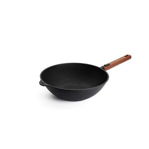 Woll Nepřilnavá wok pánev Eco Logic QXR s dřevěnou odnímatelnou rukojetí, 30 cm 11030WLCI-Q obraz
