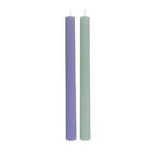 Villeroy & Boch Kónické svíčky Fleur Bleu & Vert, 25 cm, 2 ks 10-1721-6402 obraz