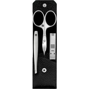 Zwilling Beauty Premium manikúra Yak, kožené pouzdro, 3 ks (nůžky, štípátko, pinzeta), černá 98642-004 obraz