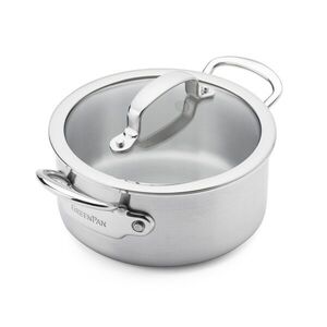 GreenPan Nerezový hrnec Premiere Pro se skleněnou poklicí, Ø 18 cm / 2, 13 l CC010236-001 obraz