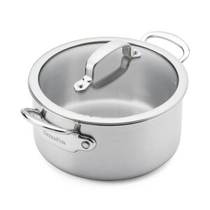 GreenPan Nerezový hrnec Premiere Pro se skleněnou poklicí, Ø 24 cm / 4, 91 l CC010240-001 obraz