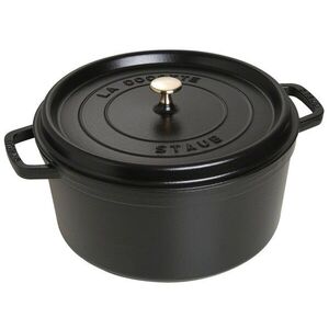 Staub Litinový hrnec s poklicí Cocotte, černá, 30 cm / 8, 35 l 1004232 obraz