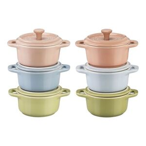 Staub Sada 6 keramických forem Mini Cocotte, Ø 10 cm / 0, 2 l, mix barev Macron 1029320 obraz
