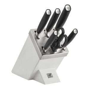 Zwilling Samoostřicí blok s noži All * Star, stříbrné logo, 7 ks, bílý 1022776 obraz