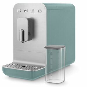Smeg Automatický kávovar na espresso / cappuccino, BCC13, s dávkovačem mléka, smaragdově zelená BCC13EGMEU obraz