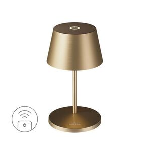 Villeroy & Boch Nabíjecí LED lampa do exteriéru / interiéru Seoul, 20 cm, brushed gold 97209 obraz
