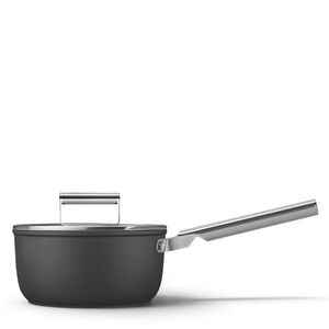 Smeg Rendlík s dlouhou rukojetí a nepřilnavým keramickým povrchem, ∅ 20 cm, matná černá SPF2012BLM obraz