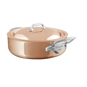 Mauviel Nízký měděný kastrol s poklicí, M’6S, Ø 24 cm 53025 obraz