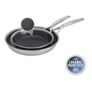 Zwilling Sada 2 nerezových nepřilnavých pánví s hybridním keramickým povrchem Peak, Ø 20 a 26 cm 1034502 obraz