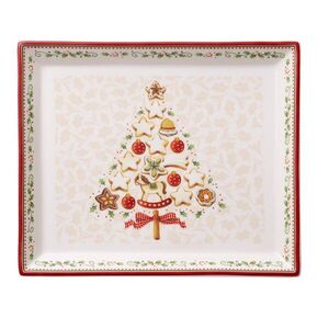 Villeroy & Boch Winter Bakery Delight hranatý koláčový podnos, 27 x 22, 5 cm 14-8612-2856 obraz