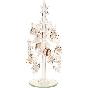Villeroy & Boch Winter Collage Accessoires skleněný vánoční stromek s ozdobami, 20 cm 35-9391-0079 obraz