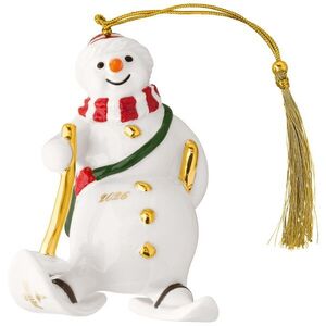 Villeroy & Boch Závěsná porcelánová ozdoba Christmas Classics 2026, Sněhulák, 10 cm 14-8675-4361 obraz