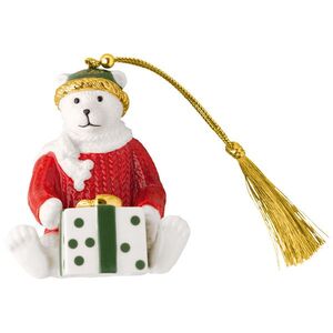 Villeroy & Boch Závěsná porcelánová ozdoba Christmas Classics 2026, Medvídek, 8 cm 14-8675-4362 obraz