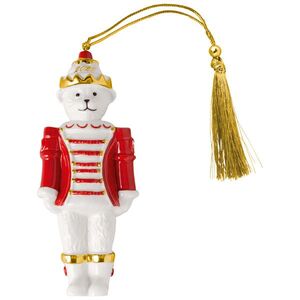 Villeroy & Boch Závěsná porcelánová ozdoba Christmas Classics 2026, Louskáček, 11, 5 cm 14-8675-4363 obraz