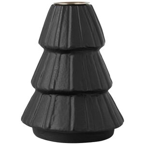 Villeroy & Boch Černý svícen na kónické svíčky ve tvaru stromečku Christmas Chic, 11 cm 14-8677-7407 obraz