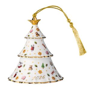 Villeroy & Boch Závěsná porcelánová ozdoba Christmas Classics 2026, Stromeček, 8, 4 cm 14-8675-4358 obraz