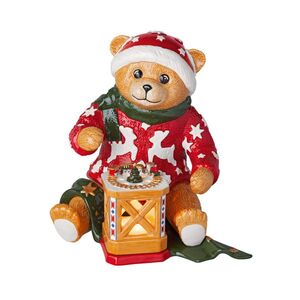 Villeroy & Boch Svícen, medvídek s lucernou Christmas Toys Memory, 25 cm 14-8602-6552 obraz