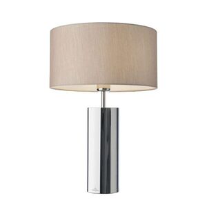 Villeroy & Boch Stolní lampa Prag, Ø 53 cm, stříbrná / béžová 96245 obraz