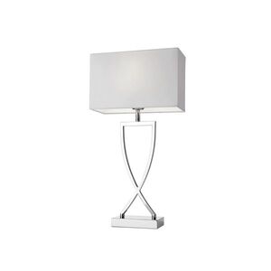 Villeroy & Boch Stolní lampa Toulouse, 52 cm, chrom / bílá 96310 obraz