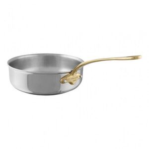 Mauviel Nerezová pánev na soté s bronzovou rukojetí a pomocným uchem M’Cook B, 28 cm / 5, 6 l 351128 obraz