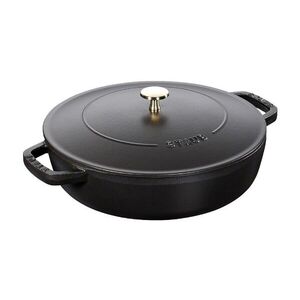Staub Litinový kastrol s poklicí Chistera, černá, 24 cm 1004758 obraz