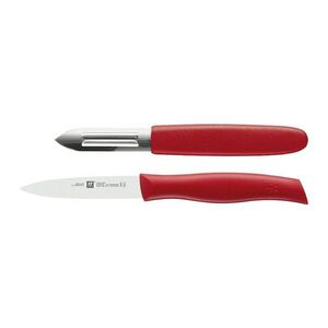 Zwilling Nůž se škrabkou TWIN Grip, červený 1002996 obraz