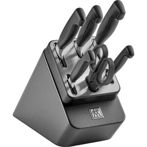Zwilling Samoostřící blok s noži a nůžkami Four Star, 7 ks, antracitová 1027272 obraz