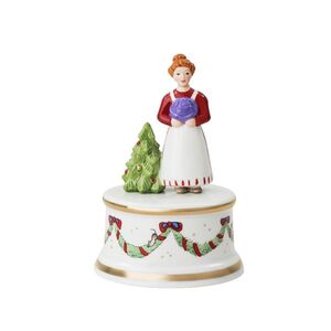 Rosenthal Vánoční hrací skříňka malá, Vánoční hostina, Ø 9 cm 02472-727522-27417 obraz