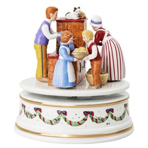 Rosenthal Vánoční hrací skříňka XXL, Vánoční hostina, Ø 15, 5 cm 02411-727522-27414 obraz