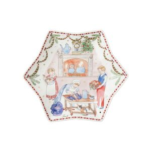 Rosenthal Vánoční talíř ve tvaru hvězdy, Vánoční radovánky, Ø 24 cm 02473-727522-25381 obraz