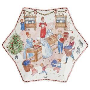 Rosenthal Velký vánoční talíř ve tvaru hvězdy, Vánoční hostina, Ø 34 cm 02473-727522-25384 obraz