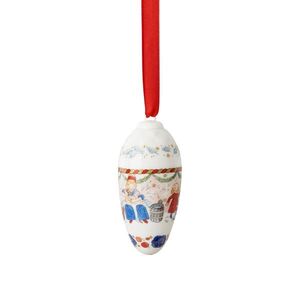 Rosenthal Porcelánová ozdoba na stromeček Šiška, Vánoční hostina, 8, 5 cm 02262-727259-27826 obraz