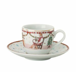 Rosenthal Vánoční espresso šálek s podšálkem, Vánoční hostina, 80 ml / Ø 12 cm 02476-727522-14715 obraz