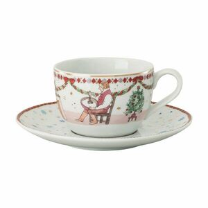 Rosenthal Vánoční cappuccino šálek s podšálkem, Vánoční hostina, 220 ml / Ø 16 cm 02476-727522-14765 obraz