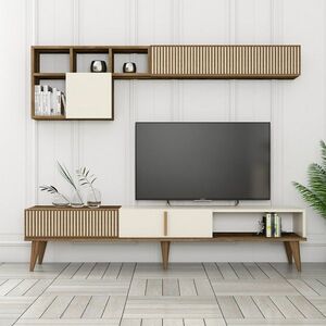 Televizní stěna Milen Walnut and Cream obraz