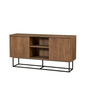 Skříňka Tela Walnut and Black obraz