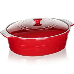 Banquet Forma zapékací oválná s poklicí Culinaria Red 3, 6 l, 3, 6 l obraz