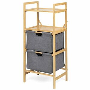 Koupelnový regál WABISABI TOWER BOX, bambusový obraz