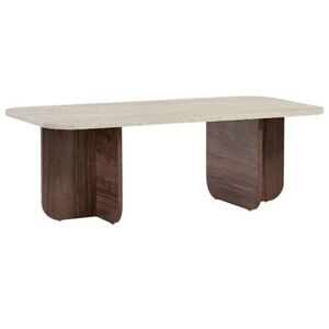 Konferenční stolek Kairo Travertine , Venezia Walnut obraz