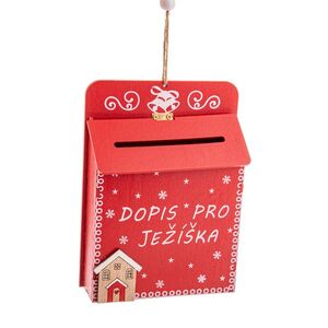 Dřevěná dopisní schránka Dopis pro Ježíška obraz
