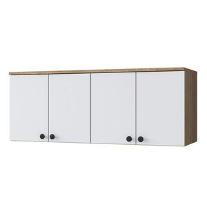 Nástěnná skříňka Bany Walnut and White obraz