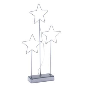 Vánoční svítící dekorace Hvězdy, 20 x 40 cm, 15 LED obraz