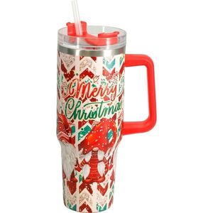 Vánoční termohrnek Merry Christmas 1, 2 l, červená obraz