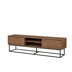 Televizní stolek Rodez Walnut and Black II, L obraz