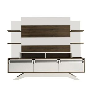 Televizní stěna Delpi Walnut and White obraz
