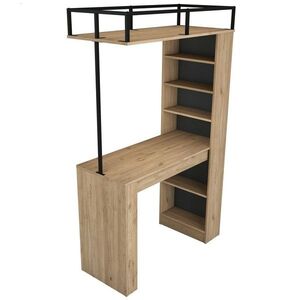 Barový stůl stůl Jany Walnut and Black obraz