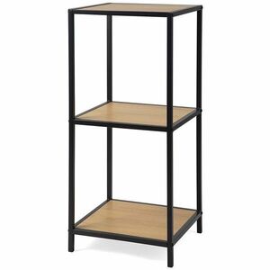 Kovový regál LOFTY Tower 3 OAK, 83 x 35 cm obraz