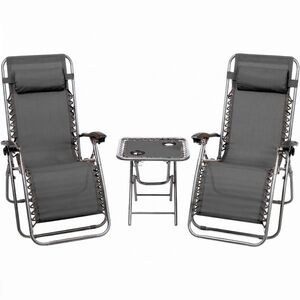 3 dílný set relaxačních křesel + stolku Atlantic obraz